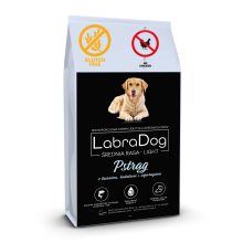 Karma sucha dla psa dorosłego rasy średniej LabraDog Superfood GFE Senior&Light pstrąg z łososiem, batatami i szparagami 2kg