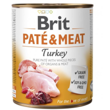 Karma mokra dla psa Brit  Pate&Meat Turkey , Indyk 12x400g