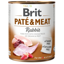 Karma mokra dla psa Brit  Pate&Meat Rabbit Królik 12x400g puszka